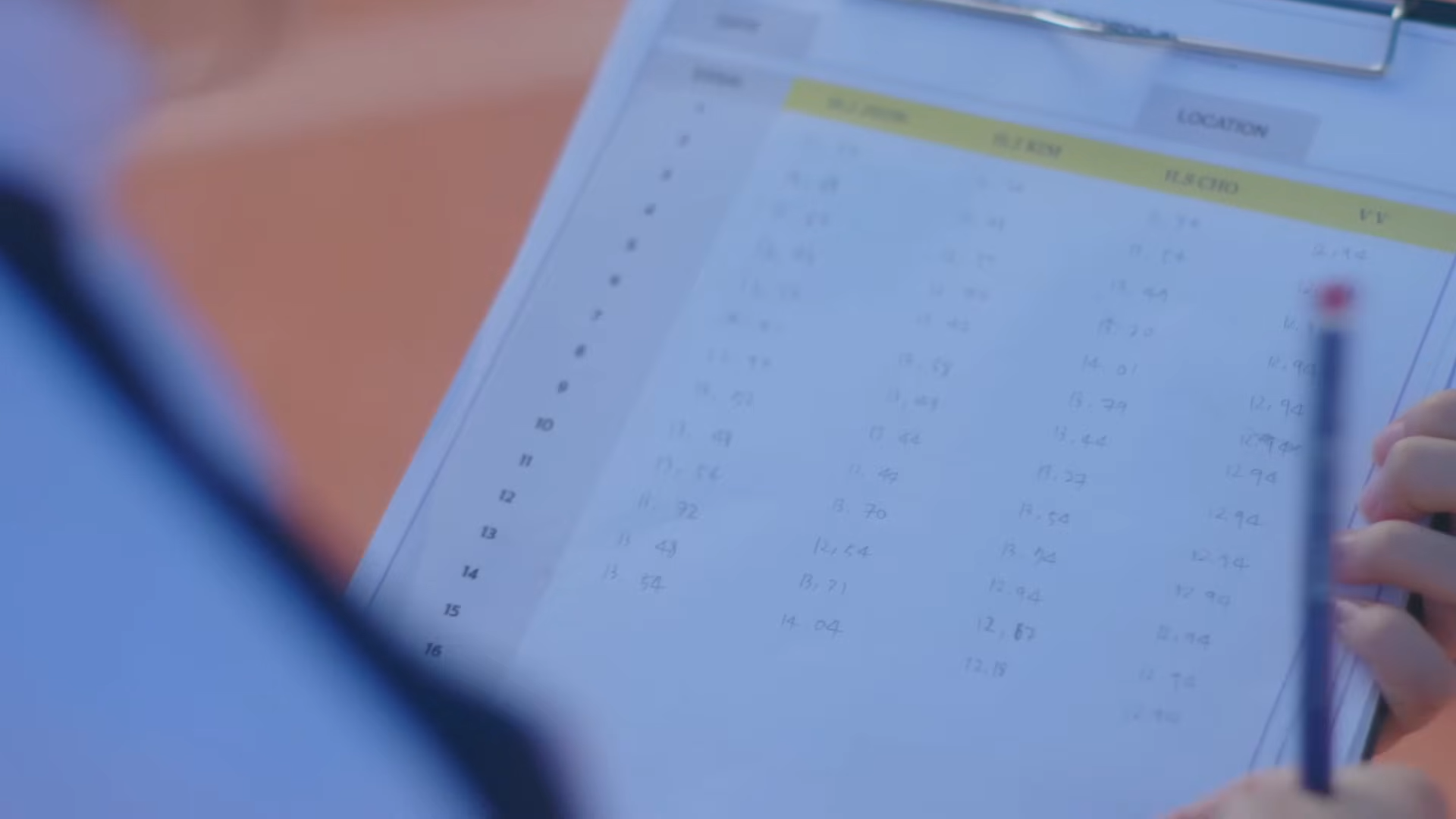 A clipboard.